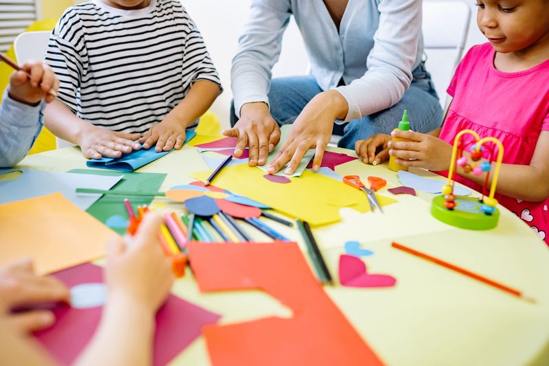 Children engaged in after school activities