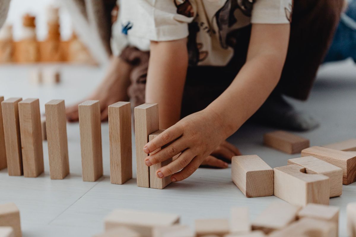 Toddlers engaging in fun learning activities